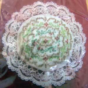 Christmas Beaded Cross Stitch Kit 2426 Golden Wreath Ornament
