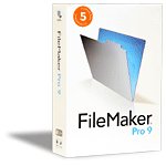 FileMaker Pro 9.0 Full 5-User License and CD for Win or Mac or Linux