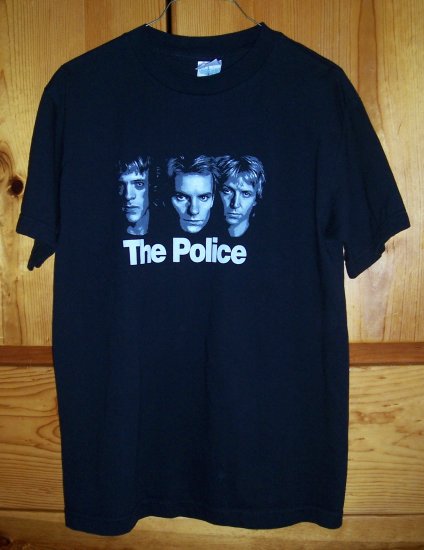 SALE! THE POLICE 2007 Tour T-Shirt Black Size Medium M FREE SHIPPING!!!