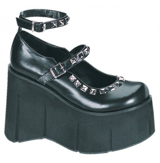 Womens Pyramid Stud Wedge Platform