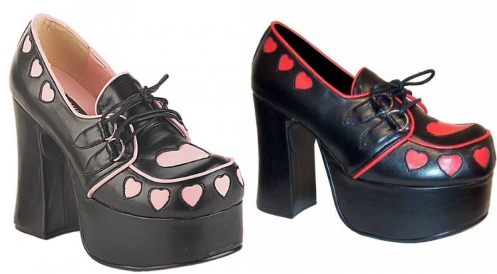 D-Ring Lace Up Chunk Heel