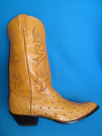 NOCONA Full Quill OSTRICH Triger New Cowboy Boot Men's 9 EE FREE SHIPPING