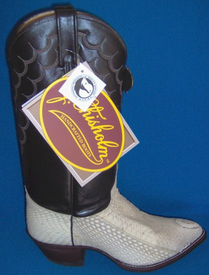 J CHISHOLM Hooded COBRA Snake Skin NEW Cowboy Boot 8 EE FREE SHIPPING