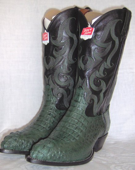 TONY LAMA Green Royal Hornback GATOR NEW Cowboy Boot 14 D FREE SHIPPING