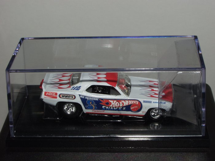 Hot Wheels 100% Black Box Plymouth Barracuda Funny Car...White "Snake II" 1/64 Scale