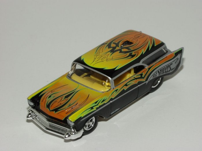 Hot wheels 2002 100% Troy Lee Designs '57 Chevy Nomad 1/64 Scale Loose