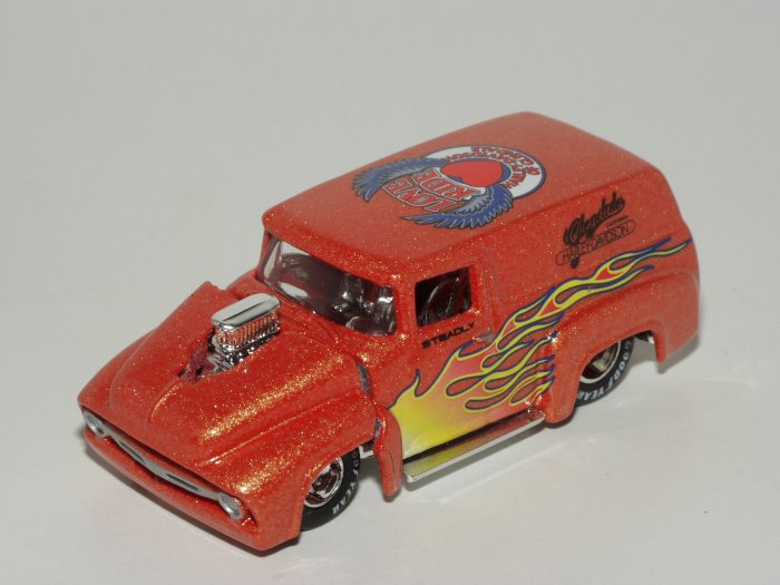 Hot wheels 2002 Glendale Harley Love Ride '56 Ford 1/64 Scale Loose