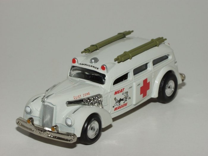 Johnny Lightning 1999 Fright'ning Lightning Meat Wagon White Loose