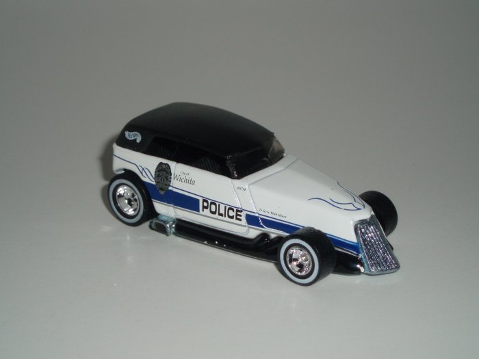 Hot Wheels K-B Toys Cop Rods Series 2 Phaeton White Real Riders 1/64 scale Loose