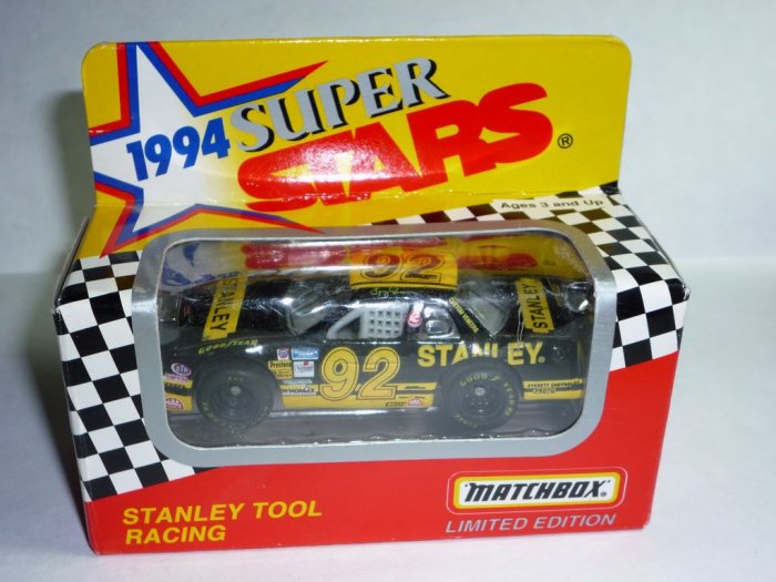 1994 Series II White Rose Collectibles Matchbox Super Stars Stanley Tool Racing #92
