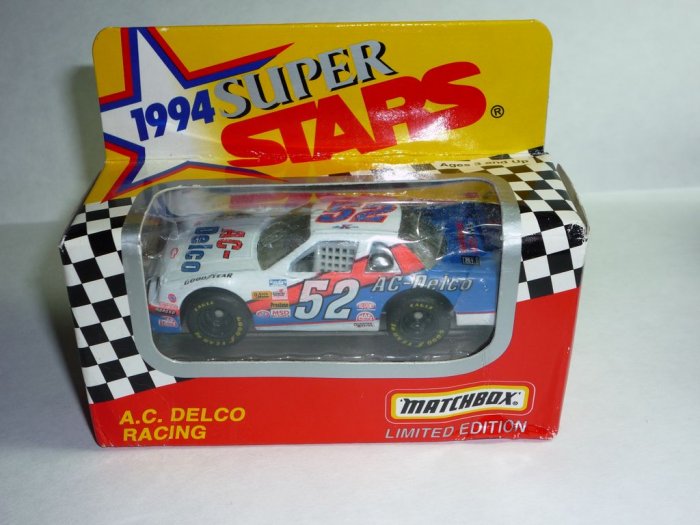 1994 Series II White Rose Collectibles Matchbox Super Stars A.C. Delco #52