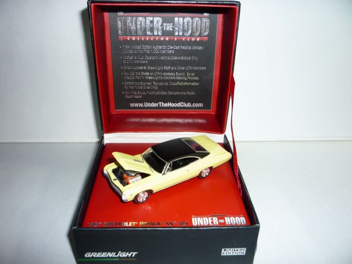 Greenlight Collectibles Under The Hood Collector's Club '67 Chevrolet Impala SS 427...Yellow