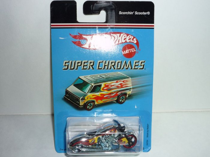 2006 Hot Wheels Super Chromes Series Scorchin' Scooter...Chrome
