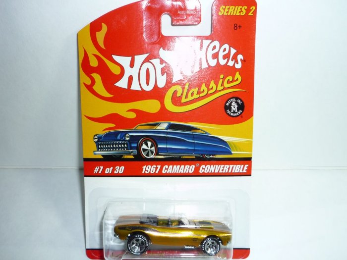 Hot Wheels Classics Series 2 1967 Camaro Convertible...Gold