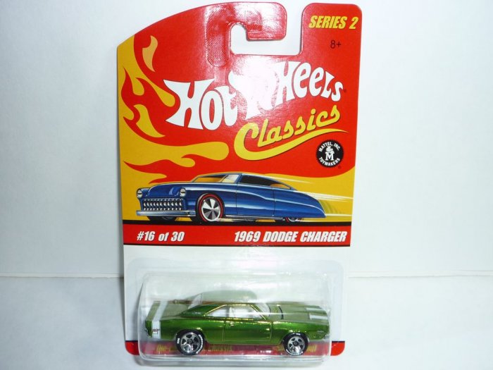 Hot Wheels Classics Series 2 1969 Dodge Charger...Green