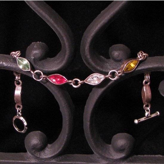 Antique Sterling Silver Navarette Bracelet