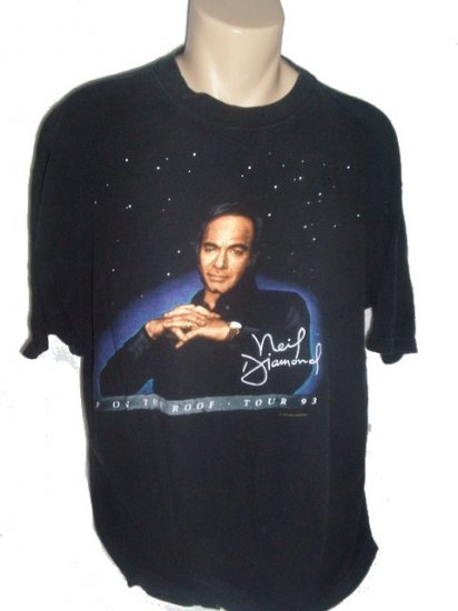 Vintage NEIL DIAMOND 1993 Concert Roof Tour T Shirt XL