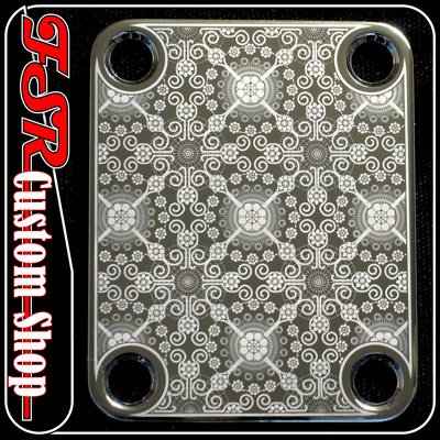 (C006) CHROME PLATE fits 4bolt neck fender/jackson/dean/gibson