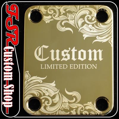 (G0026) GOLD NECK/BODY PLATE fits GUITAR/BASS/TELE/STRAT/SQUIRE