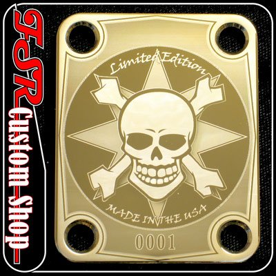 (G0002) GOLD SKULL LIMITED EDITION fit 4 BOLT NECK/BODY GUITAR