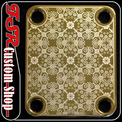 (G0009) GOLD PLATE fit 4bolt neck jackson/bc rich/fender/gibson