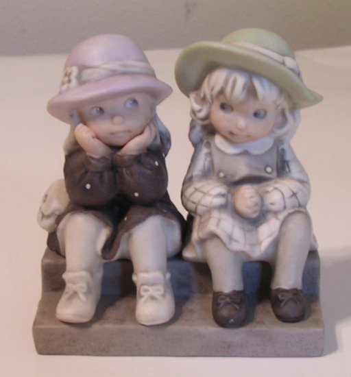 SOLD Kim Anderson Figurine WE'RE TWO OF A KIND 1995 Enesco Figurine 175358 SOLD