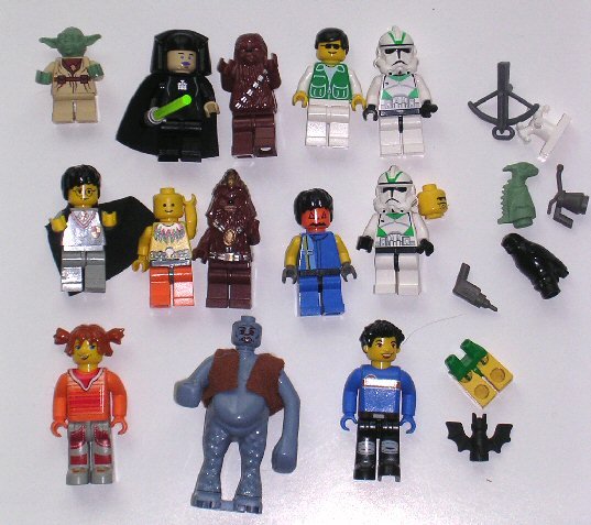 Lot of Lego Mini Figs / Starwars Mini Fig Lego Harry Potter / Lego Yoda / Lego Building Block