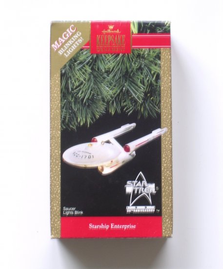 Hallmark Star Trek 25th Aniversary Starship Enterprise Christmas Ornament 1991