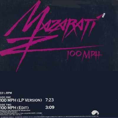 Mazarati 100 MPH Promo12"" Single