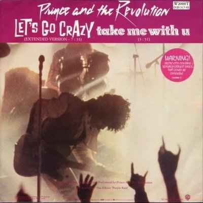 Prince and The Revolution Let's Go Crazy 12""
