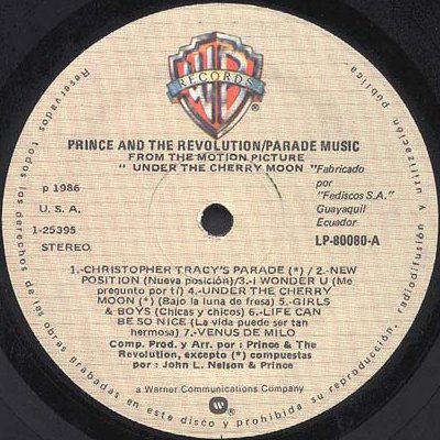 Prince Parade - Ecuador LP