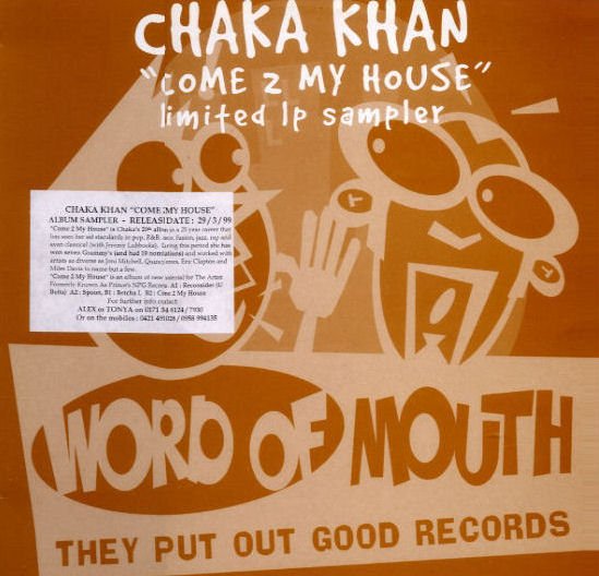 Chaka Khan Come 2 My House - Sampler PromoLP