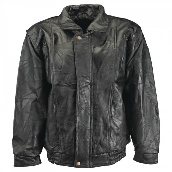 2XL - Maxam® Brand Italian Mosaic™ Design Genuine Top Grain Lambskin Leather Jacket