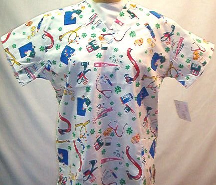 Medicine Print Scrub Set