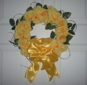 Yellow Rose Wreath