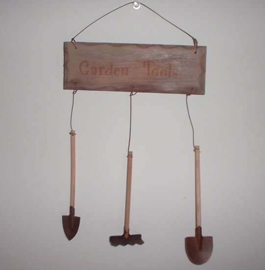Mini Garden Tools Sign