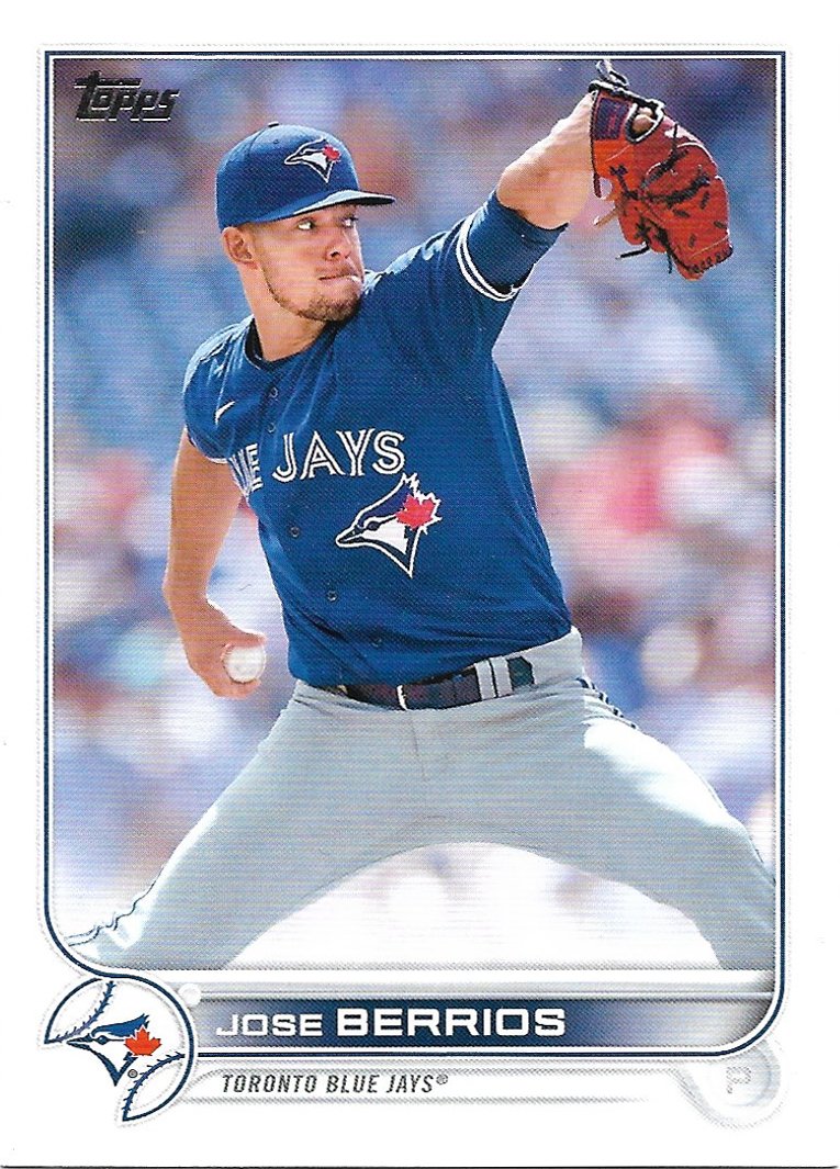 Jose Berrios 2022 Topps 29 Toronto Blue Jays Baseball Card