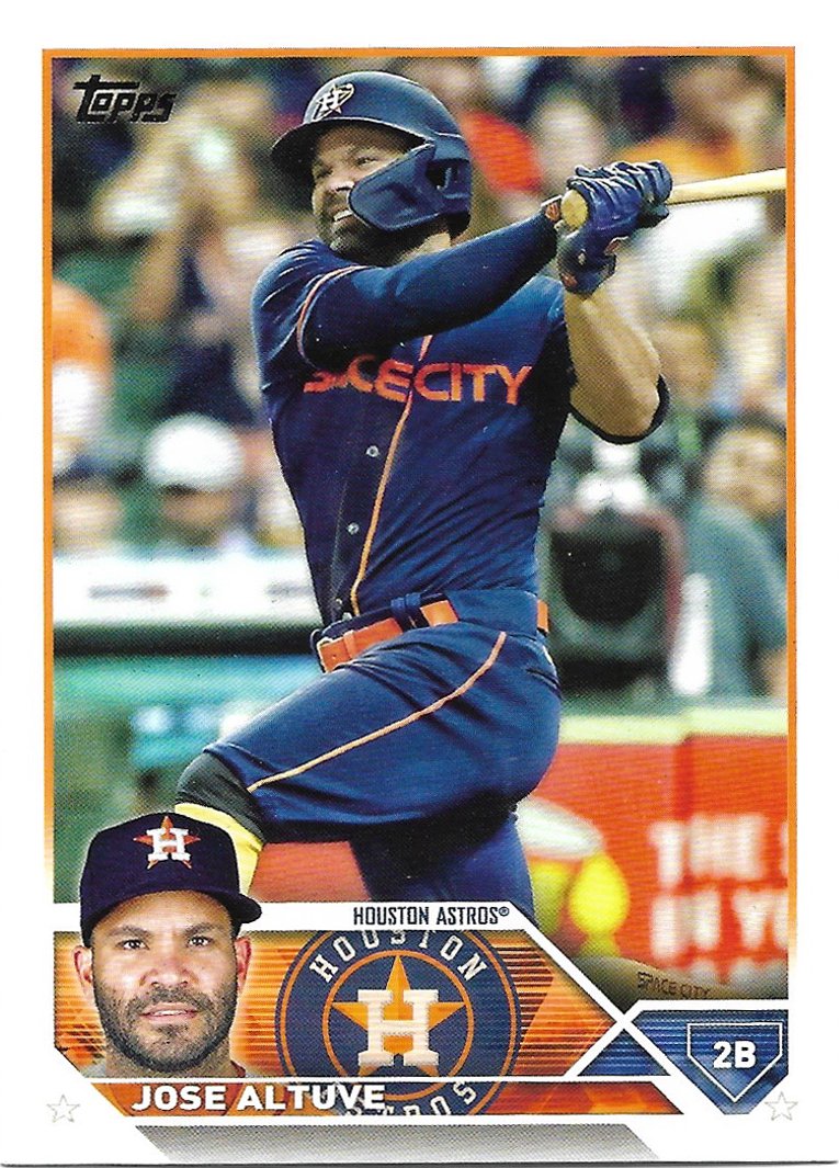 Jose Altuve 2023 Topps 222 Houston Astros Baseball Card