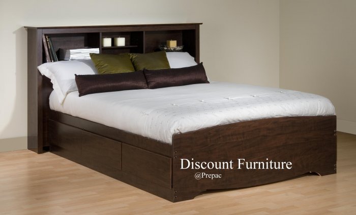 FULL MATES BEDROOM SET IN 5 COLORS BED & HEADBOARD BY PREPAC