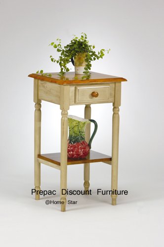 SOLID WOOD HALL/TELEPHONE TABLE ANTIQUE WHITE STAIN BY HOME STAR