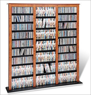 CHERRY CD/DVD/VHS MEDIA STORAGE BARRISTER TOWER