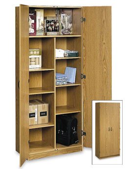 29 IN WIDE X 71 IN PANTRY/STORAGE CABINET OAK COLOR