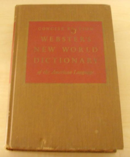 (vintage) Webster's New World Dictionary Concise Edition 1960