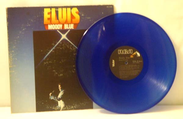 Elvis Presley: Moody Blue (RCA, AFL1-2428-A, Blue Vinyl)