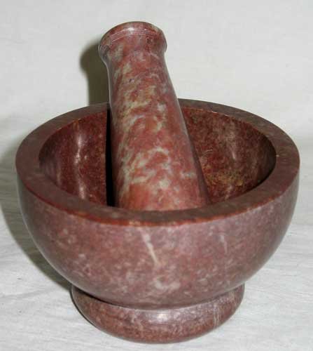 Mortar/Pestle Stone 2 1/2" x 4"