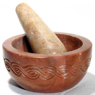 Mortar & Pestle Stone Celtic