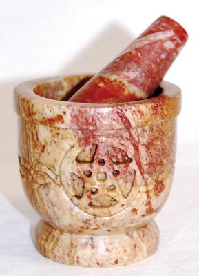 Celtic Pentagram Mortar and Pestle