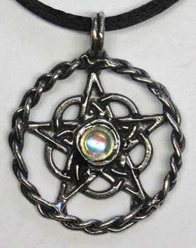 Celtic Pentagram With Crystal