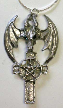 Dragon Cross Pentacle Pendant