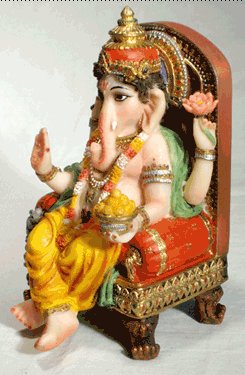 Ganesh Throned